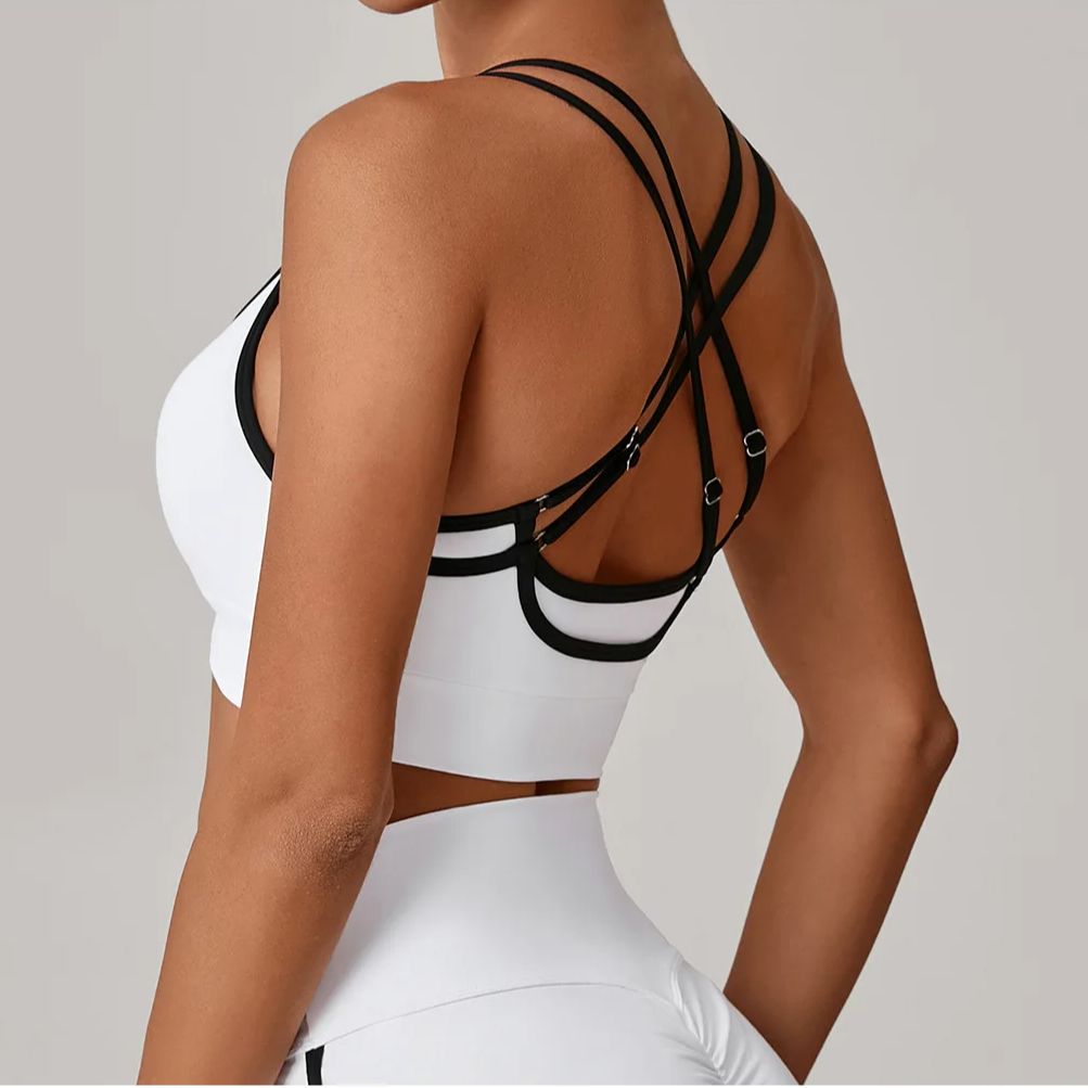 Quick Dry Underwear - Sport-BH für Damen, Yoga-BH, kontrastierendes Fitnessstudio,