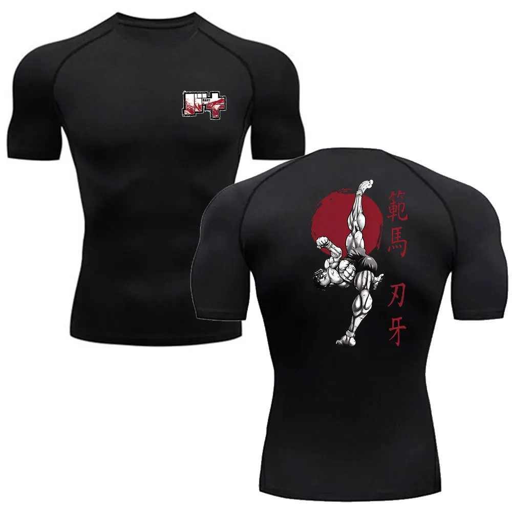 T Shirt Tight Fit - Fitness T-Shirt für Herren, Gym Outdoor